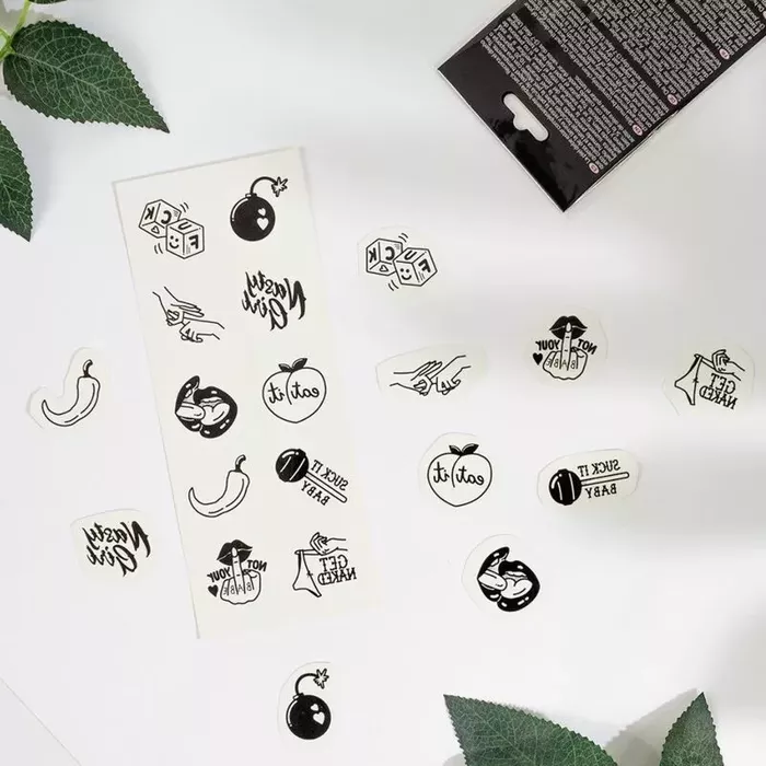 Temporary Tattoos SECRETPLAY Spicy Collection — Set of 10 Photo 4