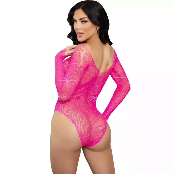 Длинный боди с кристаллами LEG AVENUE D-239441 Photo 2