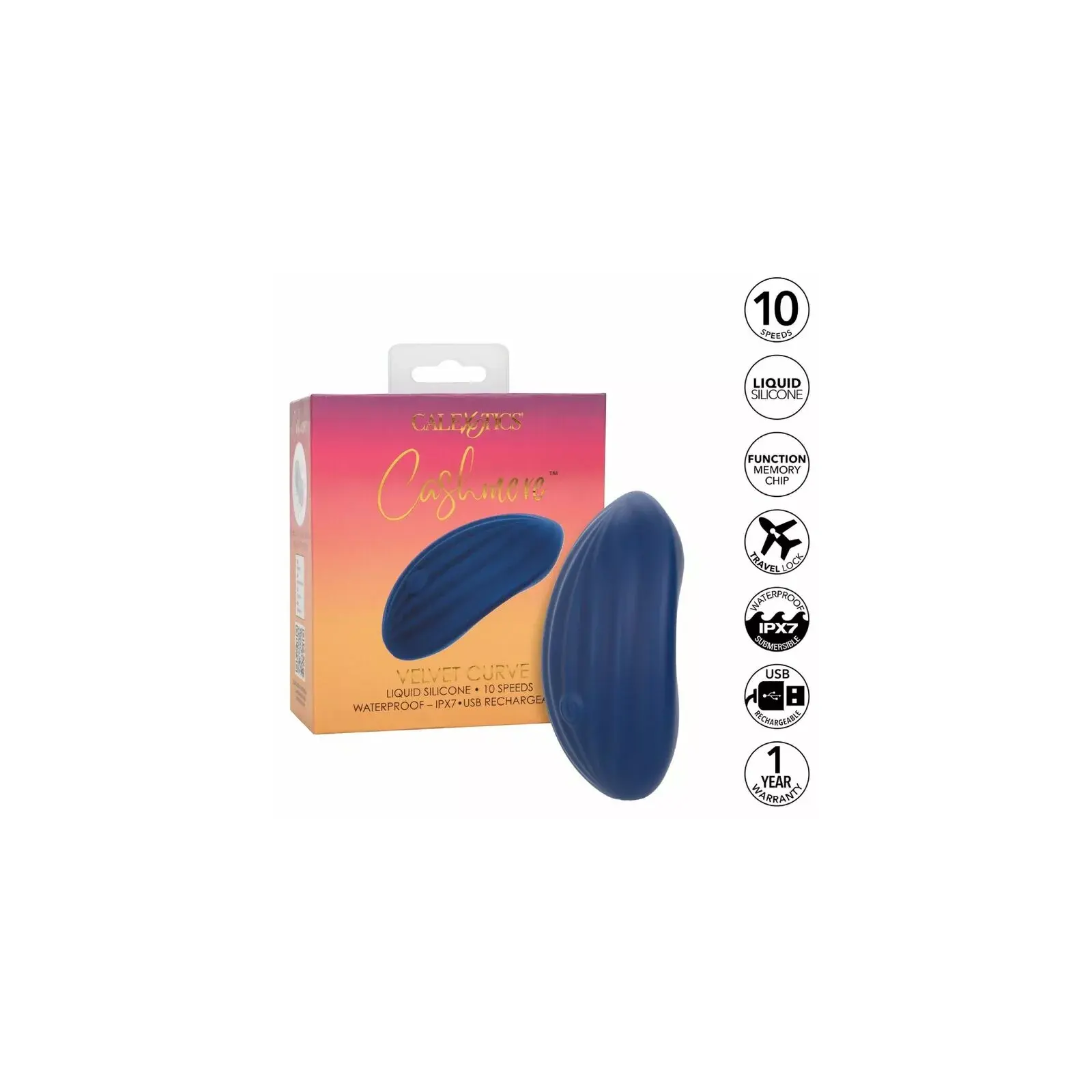 CalExotics Cashmere Velvet Curve Blue D-239241 Photo 1