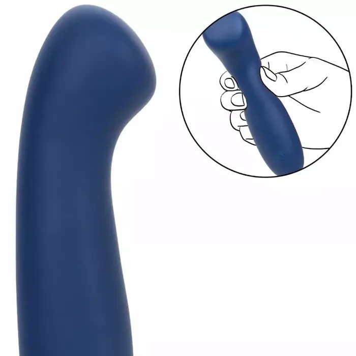 Вибратор для точки G CalExotics Cashmere Satin G Blue Photo 9