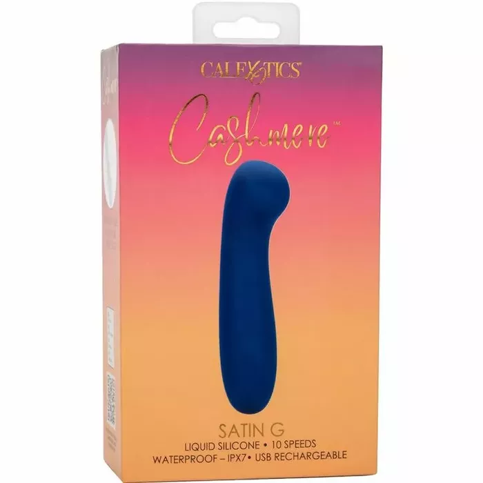 Вибратор для точки G CalExotics Cashmere Satin G Blue Photo 10