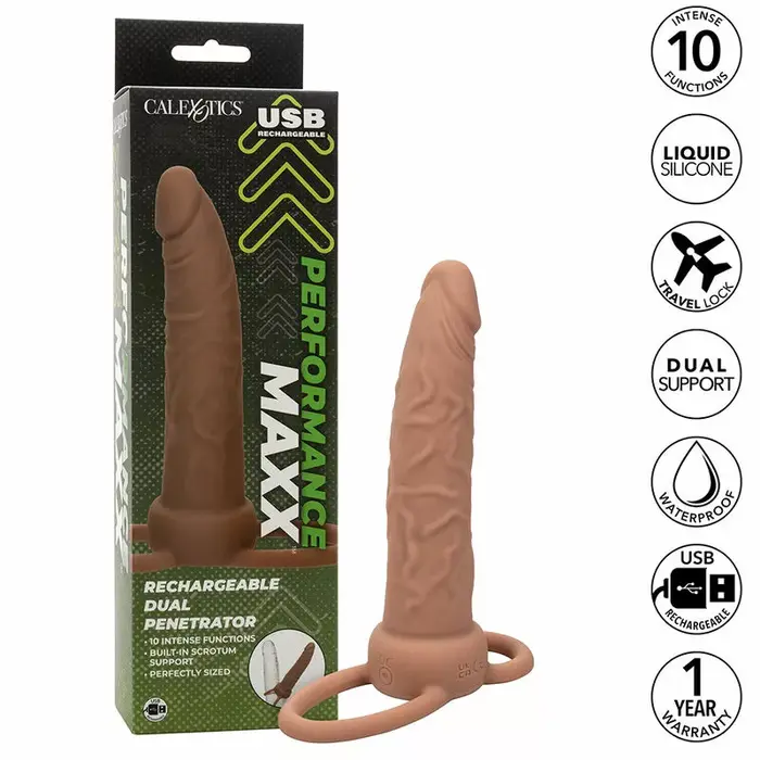 Dual penetrator sleeve CalExotics PERFORMANCE MAXX Photo 2