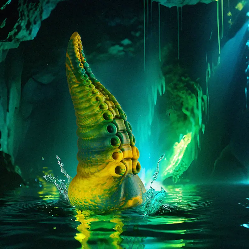 Dildonis EPIC CETUS zaļš — silikona liels Photo 7