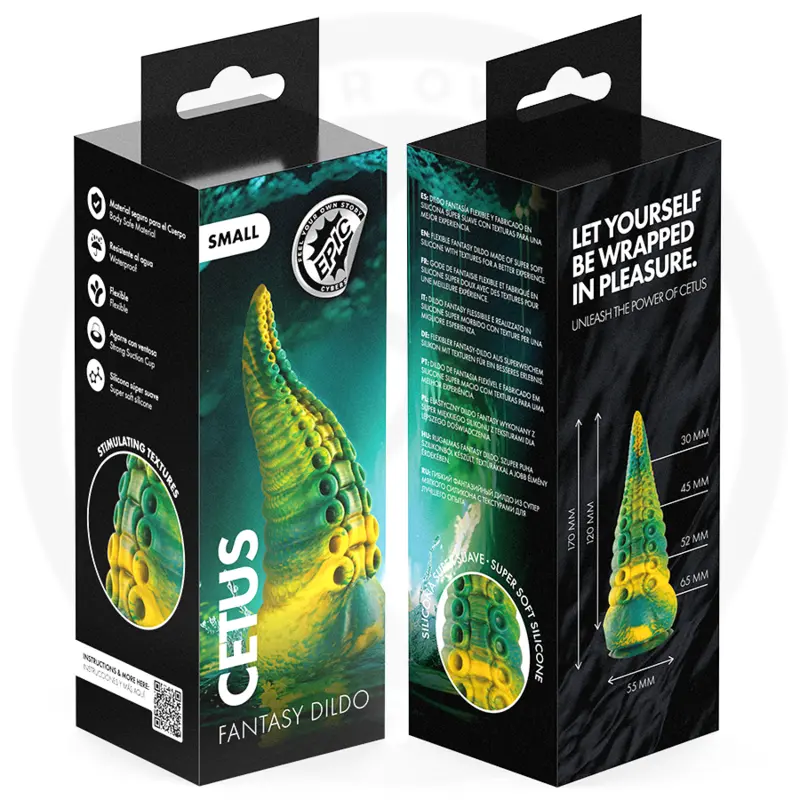 Dildo EPIC Cetus Green mazs izmērs Photo 10