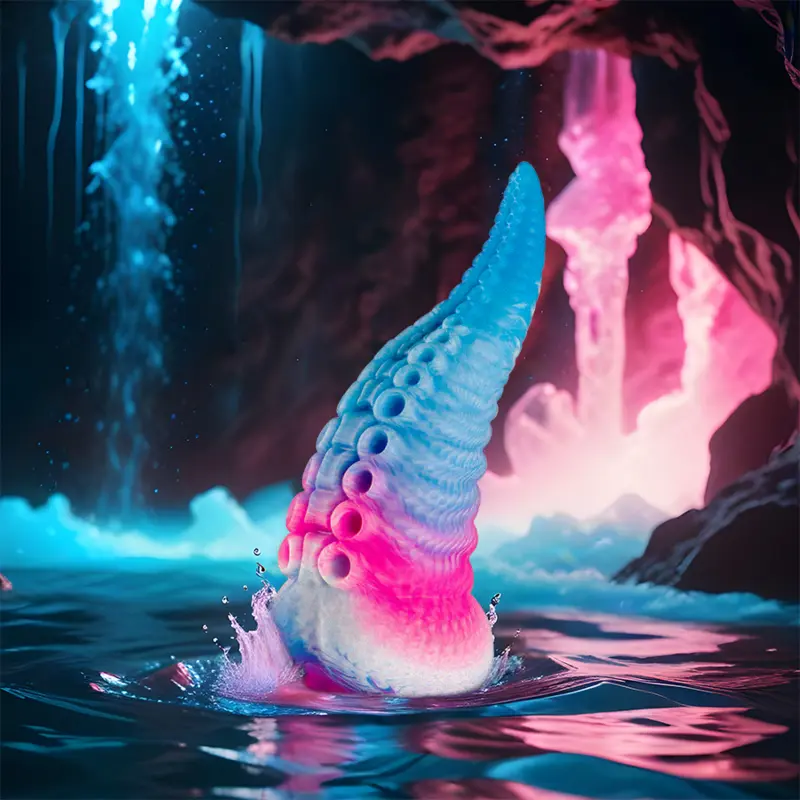 EPIC Phorcys Blue tentacle silicone dildo, small Photo 7