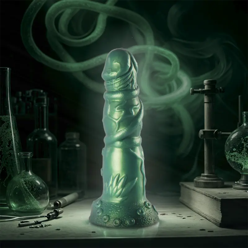 Dildo EPIC HADES — silicone, black Photo 7