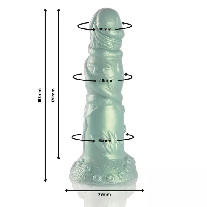 Dildo EPIC HADES — silicone, black Photo 2