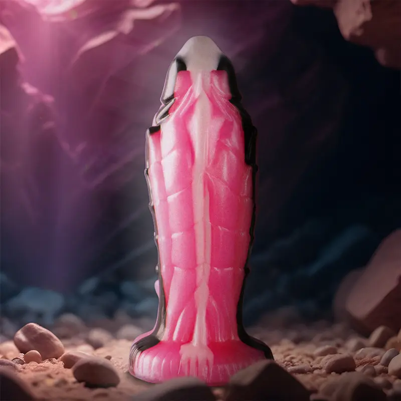 Dildo EPIC TRITON — silikons, rāpuļu tekstūra Photo 7