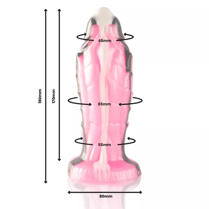 Dildo EPIC TRITON — silicone reptile texture Photo 2
