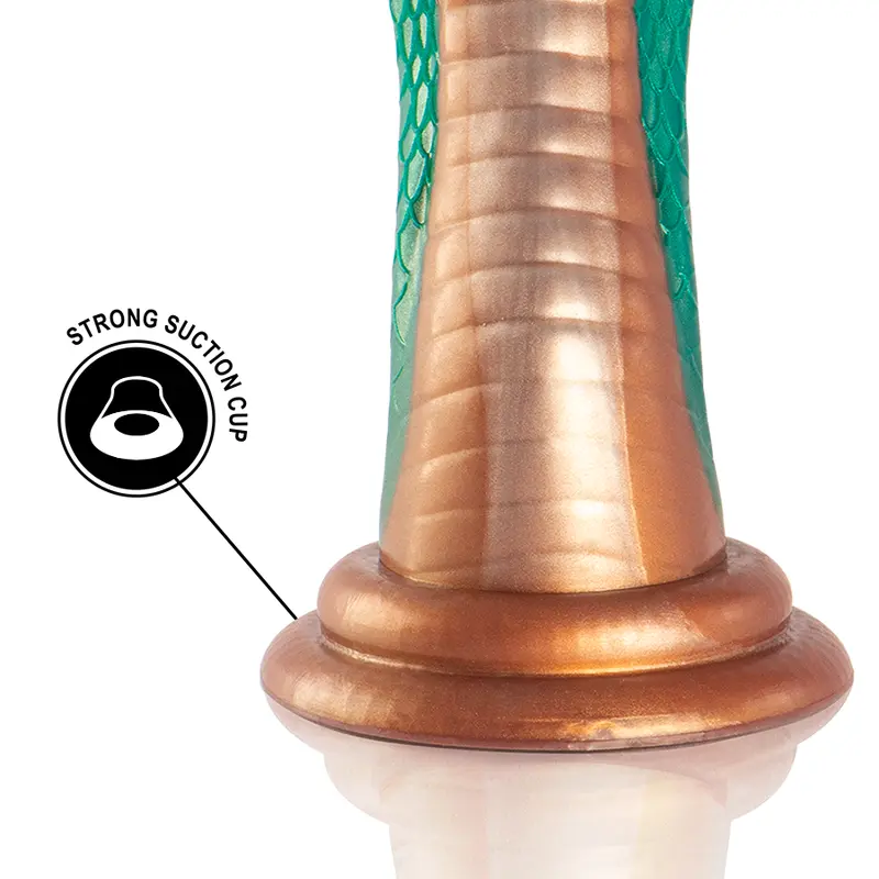 Dildis EPIC Python Cobra Green — silikons Photo 7