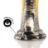 Dildo EPIC DRAKON Yellow Cobra — silikona teksturēts Photo 7