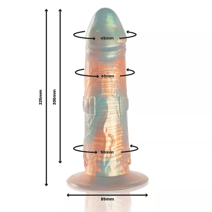 Dildo EPIC Talos — silicone ergonomic, black Photo 2