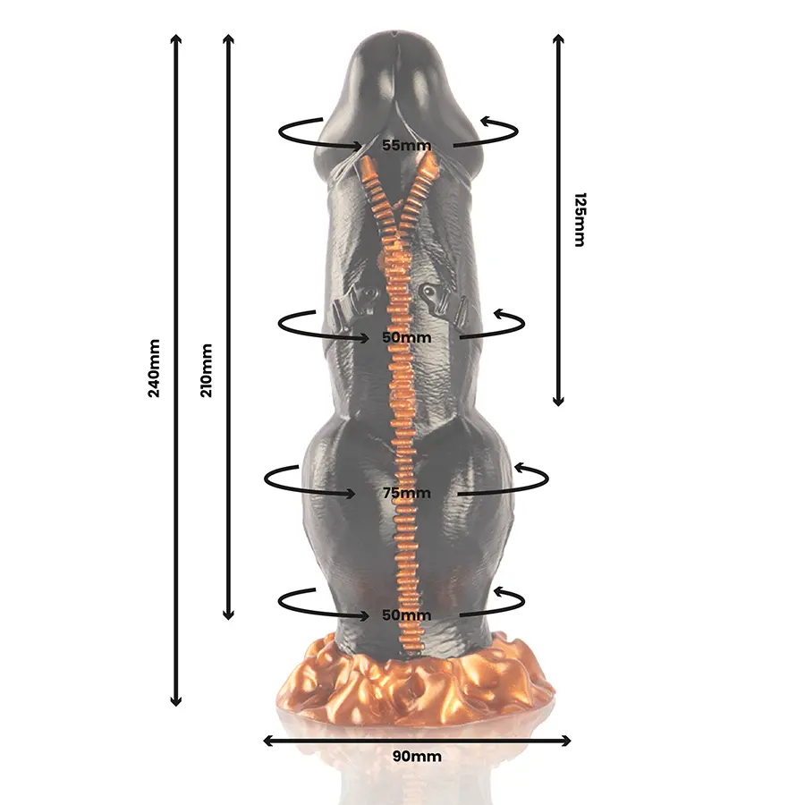 Dildonis EPIC Deimos — silikons, piesūceknis Photo 8