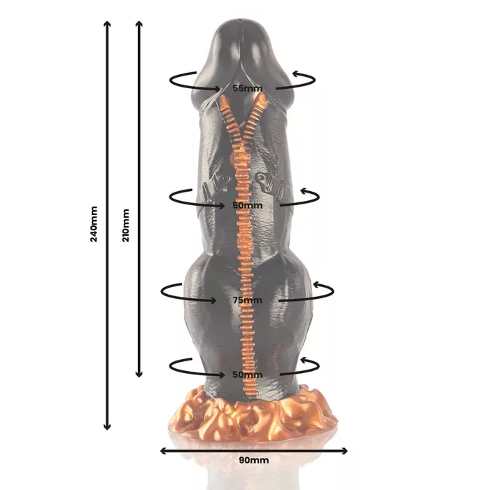 Dildo EPIC Deimos — silicone, suction base Photo 2
