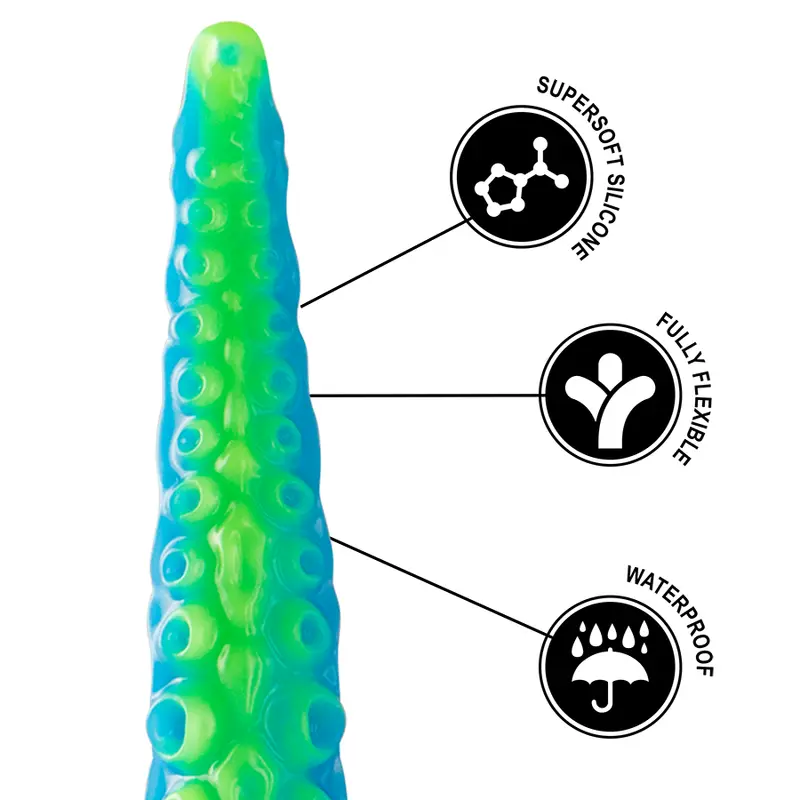 Dildo EPIC Scylla Fluorescent Thin Tentacle Photo 10