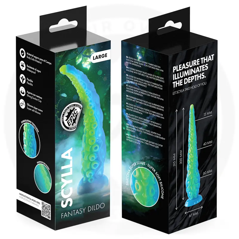 Dildo EPIC Scylla Fluorescent Thin Tentacle Photo 11