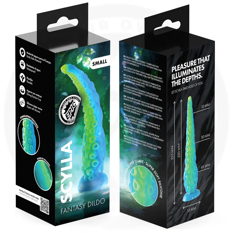 Dildo EPIC Scylla Fluorescent Thin Tentacle — mazs silikona Photo 11