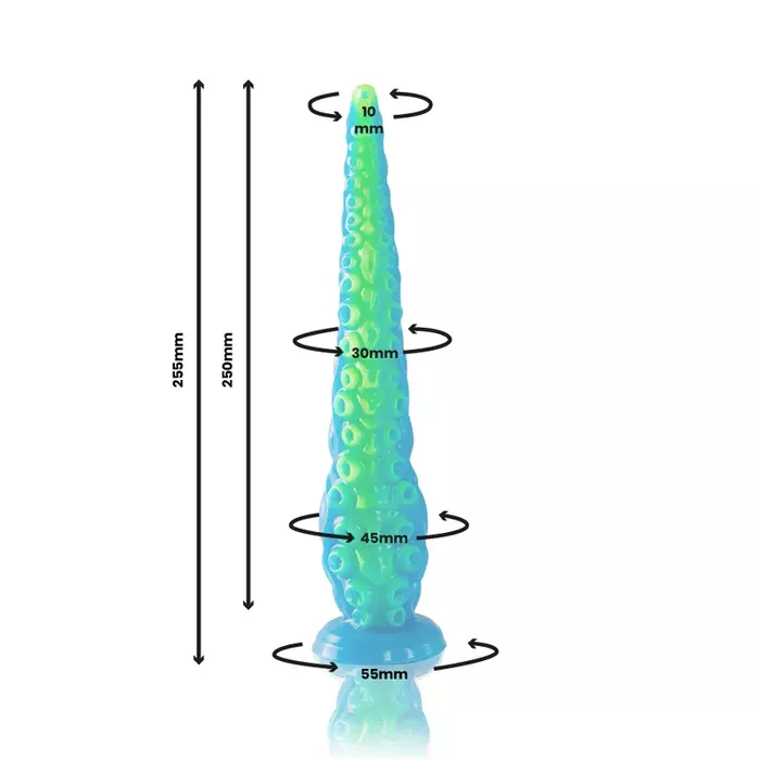 Dildo EPIC Scylla Fluorescent Thin Tentacle — mazs silikona Photo 2