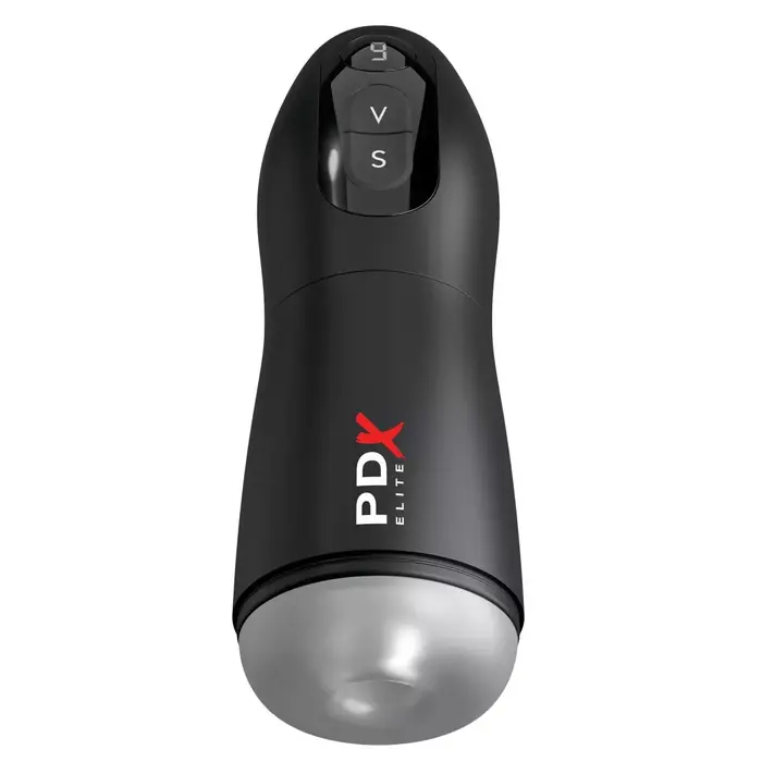 PIPEDREAM Suck-O-Matic Frosted Black handheld masturbator Photo 2