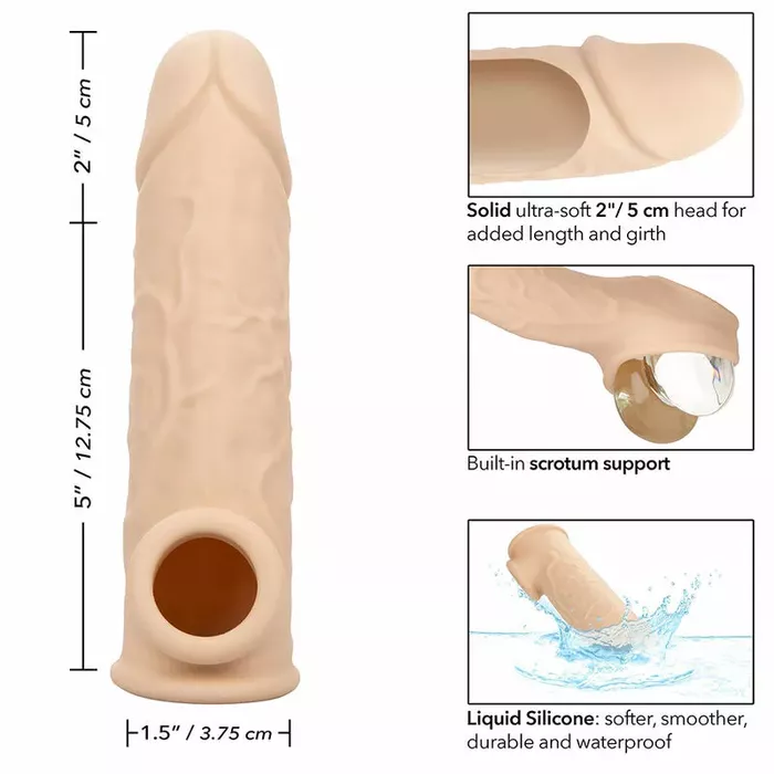 Penis sleeve CalExotics Performance Maxx Life‑Like Extension 7" Photo 11