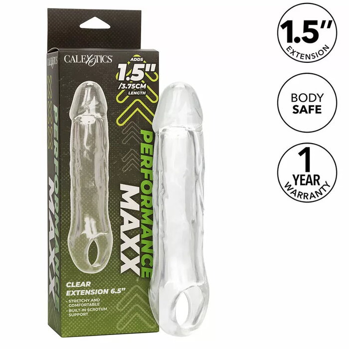 Penisa stiprinājums CalExotics PERFORMANCE MAXX CLEAR EXTENSION 6.5 Photo 1