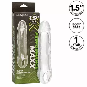 Penisa stiprinājums CalExotics PERFORMANCE MAXX CLEAR EXTENSION 6.5