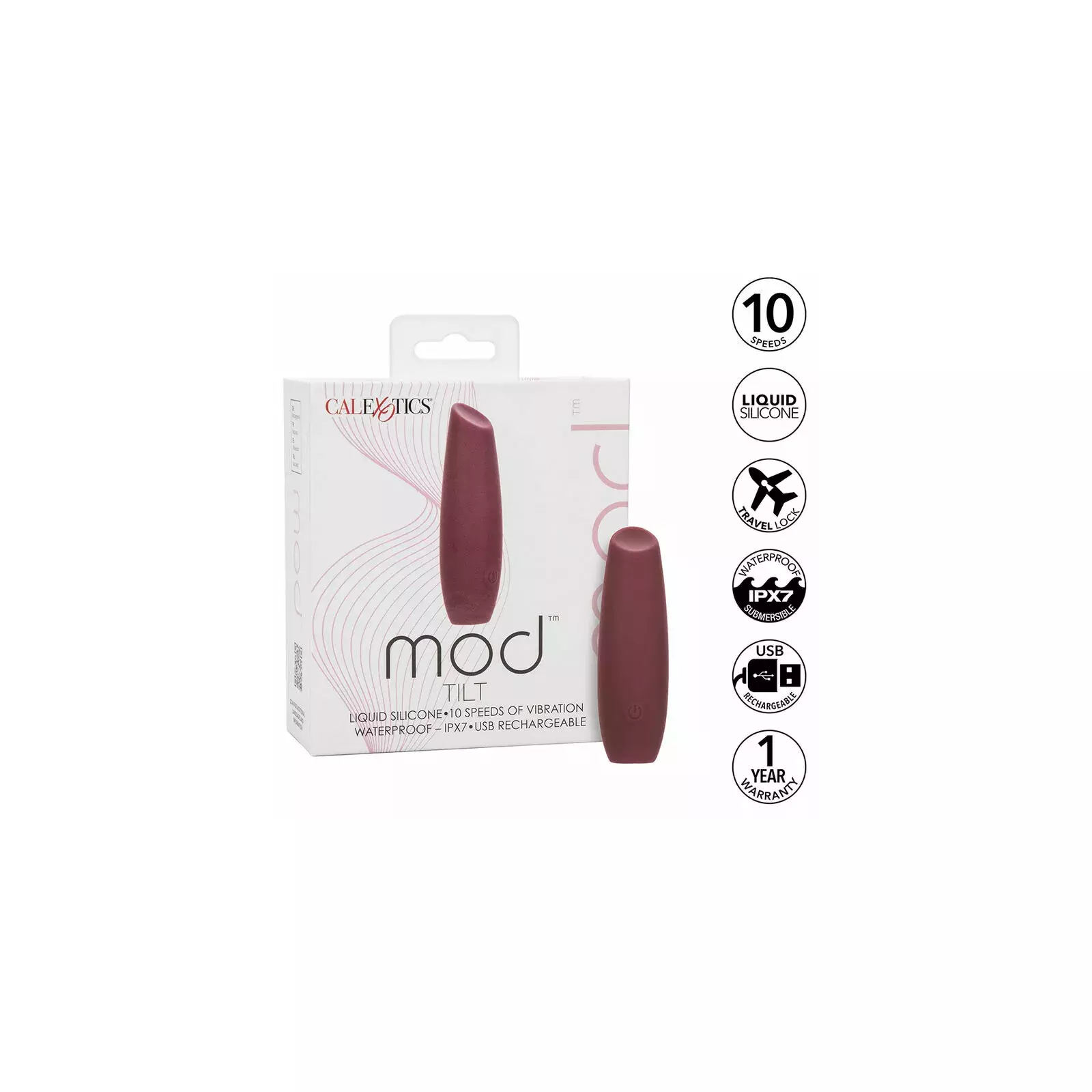 CALEXOTICS MOD TILT STIMULATOR RED D-239399 Photo 1