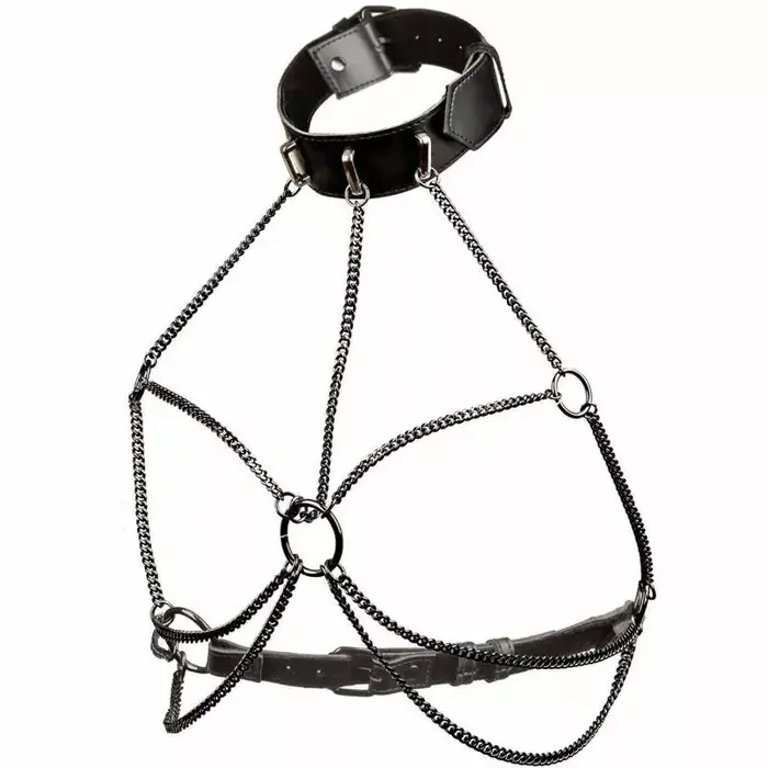 CalExotics Euphoria Plus Size multi-chain collar harness Photo 4