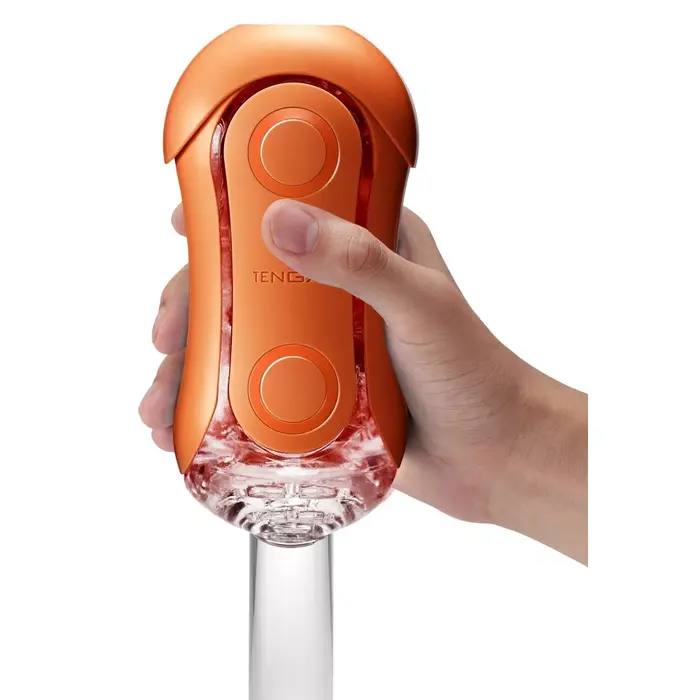 Мастурбатор Tenga Flip Orb Sunset Orange — flip-open, 14 см Photo 5