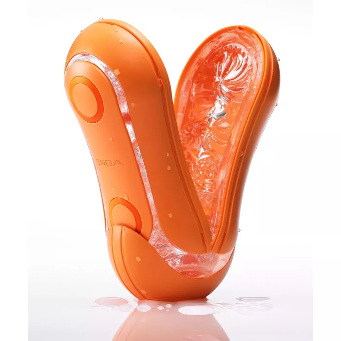 Мастурбатор Tenga Flip Orb Sunset Orange — flip-open, 14 см Photo 8