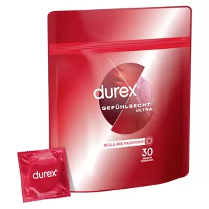 Мужской презерватив Durex Gefühlsecht Ultra, гладкая поверхность, 30 шт.
