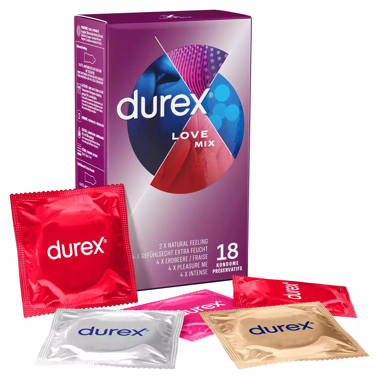 Мужские презервативы Durex Love Mix 04159100000 Photo 1