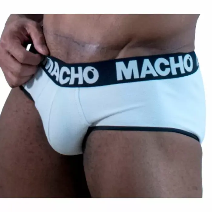 Thong machounderwear MACHO MS30BL SLIP WHITE S Photo 2