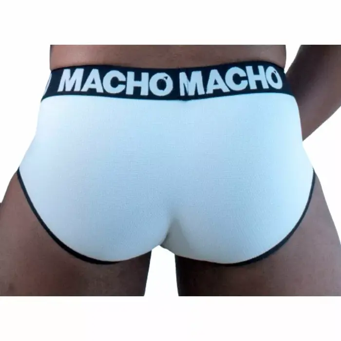 Thong machounderwear MACHO MS30BL SLIP WHITE S Photo 3