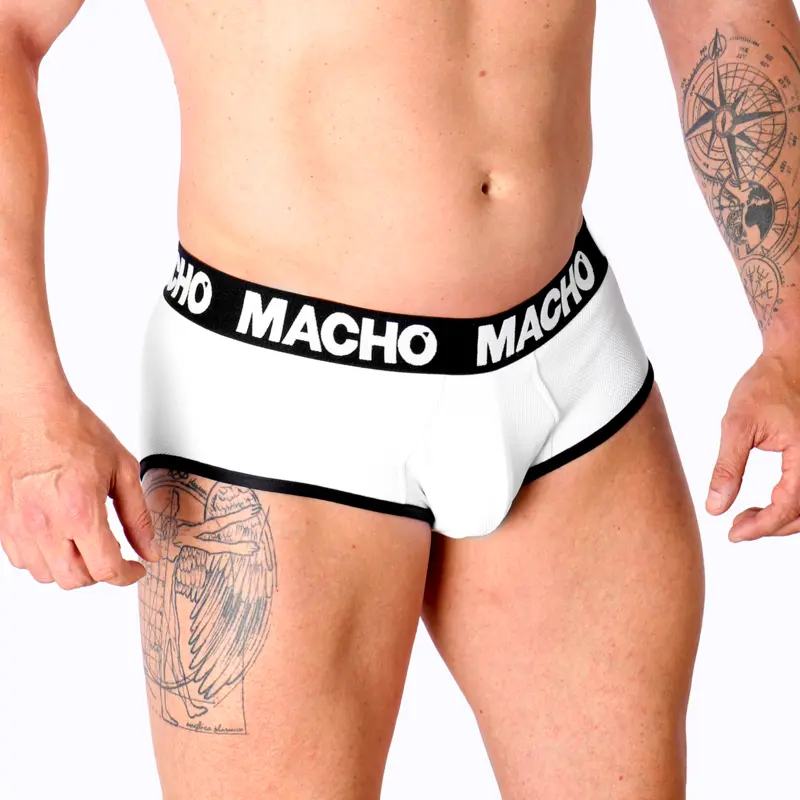 Vīriešu slipi machounderwear MACHO MS30BL SLIP WHITE Photo 5