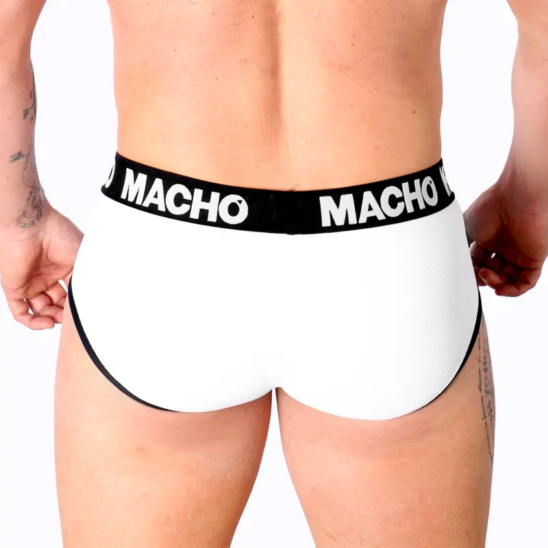 Vīriešu slipi machounderwear MACHO MS30BL SLIP WHITE Photo 6