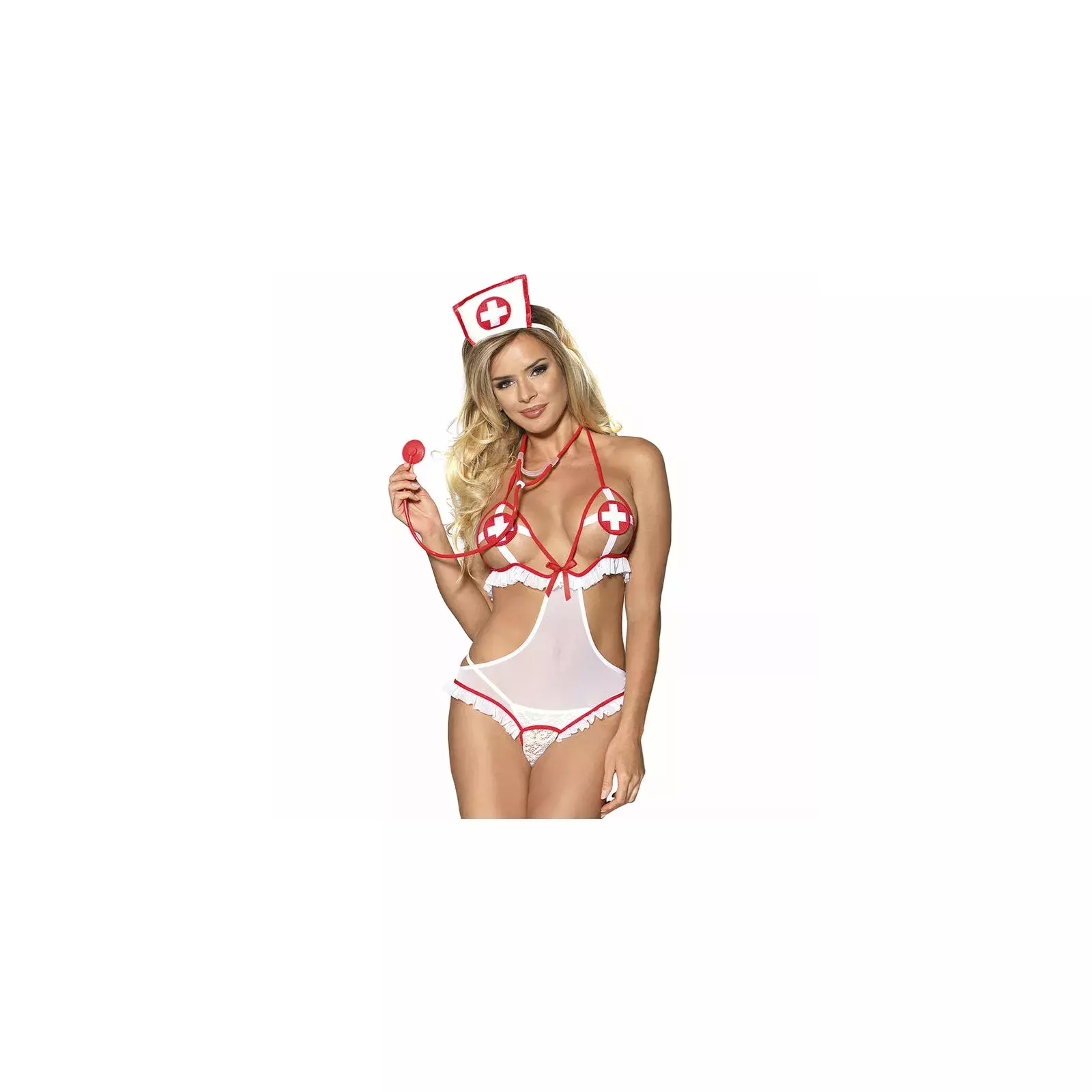 SUBBLIME Sexy Crotchless Nurse Costume D-239286 Photo 2