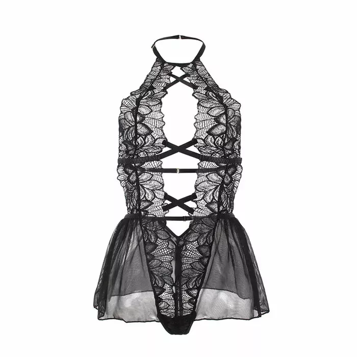 Кружевное боди SUBBLIME Teddy - Черное S/M Photo 5