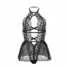 Bodie SUBBLIME L/XL TEDDY HALTER NECK BARE BACK LACE Photo 5
