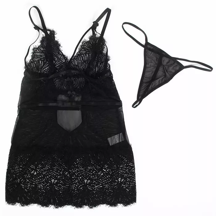 SUBBLIME babydoll negligee D-239319, black S/M Photo 6