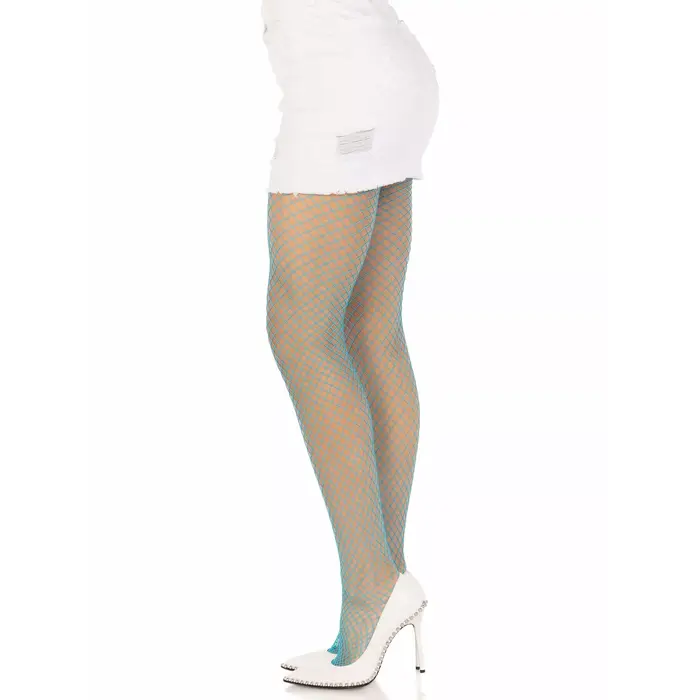 Колготки LEG AVENUE Lycra в сетку, синие Photo 3