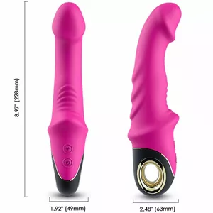 Дилдо-вибратор ARMONY FOR COUPLES JOYBLADE с ротатором, силикон, фуксия