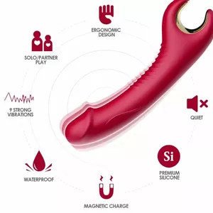 Dildo Vibrator Armony Silicone Red