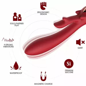 Vibrator Armony Silicone Red