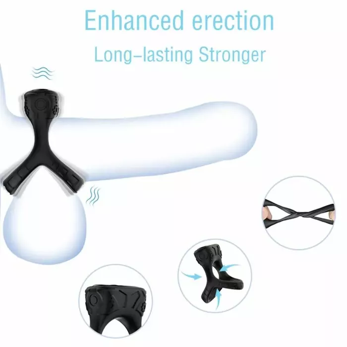 Penisa stiprinājums ARMONY RING VIBRATOR & MULTIPOSITION BLACK D-237945 Photo 2