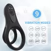Penis Extension ARMONY DOUBLE RING VIBRATOR BLACK Photo 3