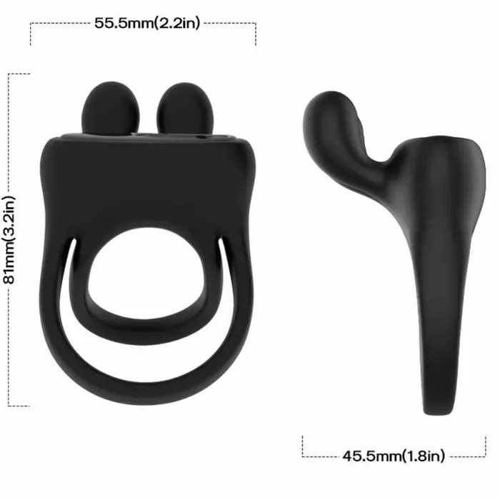 Penis extension ring vibrator ARMONY FOR COUPLES RABBIT Photo 4