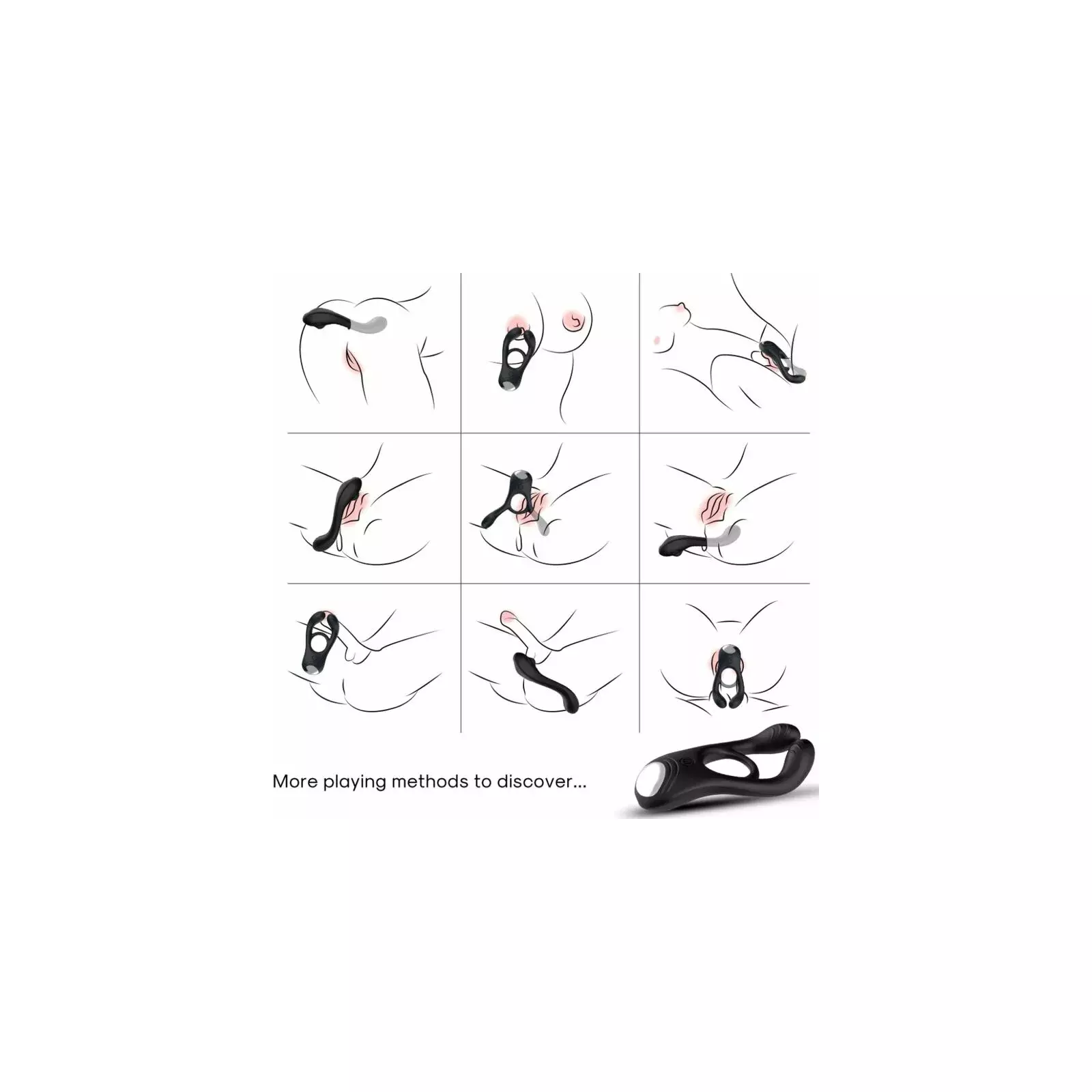 Penisa stiprinājums ARMONY VEYRON DOUBLE VIBRATOR RING Photo 2