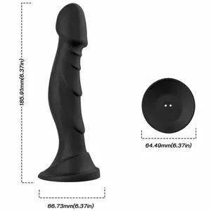 ARMONY D-238045 Dildo Vibrators un Anālais Spraudnis Ar Tālvadību Melns Vīriešiem