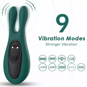 Trusīša vibrators ARMONY FOR COUPLES D-237940 — dubultā stimulācija, ergonomisks, zaļš